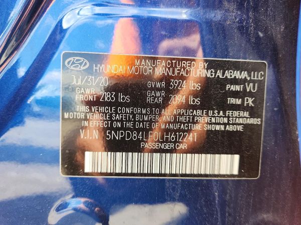 2020 HYUNDAI ELANTRA