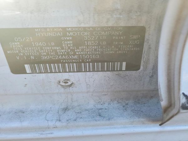 2021 HYUNDAI ACCENT SE & SEL