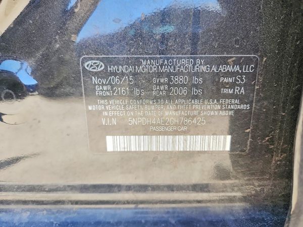 2016 HYUNDAI ELANTRA