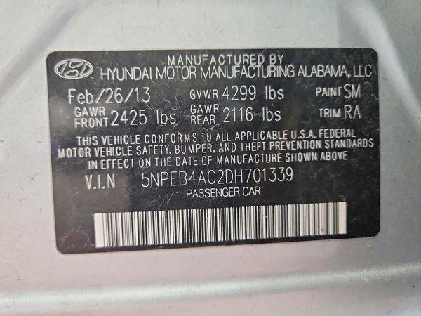 2013 HYUNDAI SONATA GLS/ GLS Popular