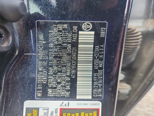 2015 TOYOTA CAMRY