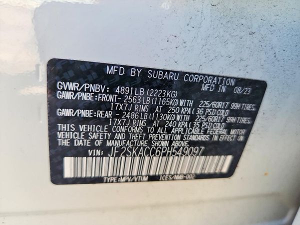 2023 SUBARU FORESTER