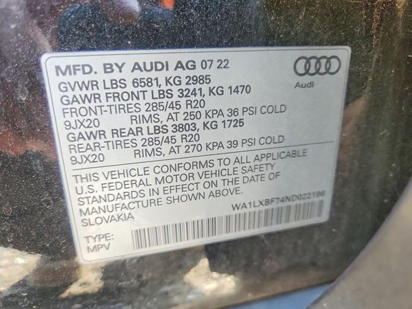 2022 AUDI Q7