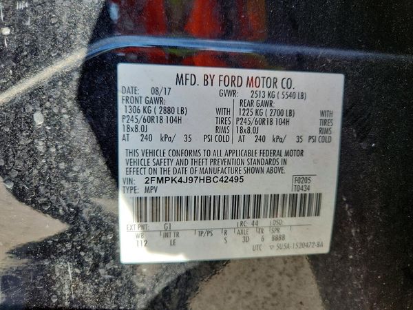 2017 FORD EDGE SEL