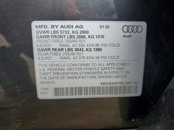 2020 AUDI SQ5 quattro Premium Plus