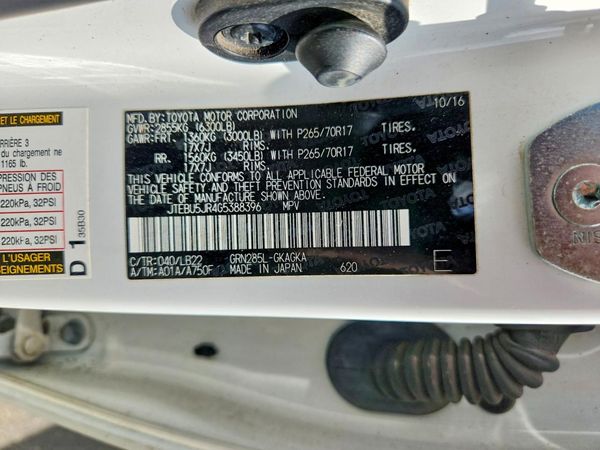 2016 TOYOTA 4RUNNER Base Grade