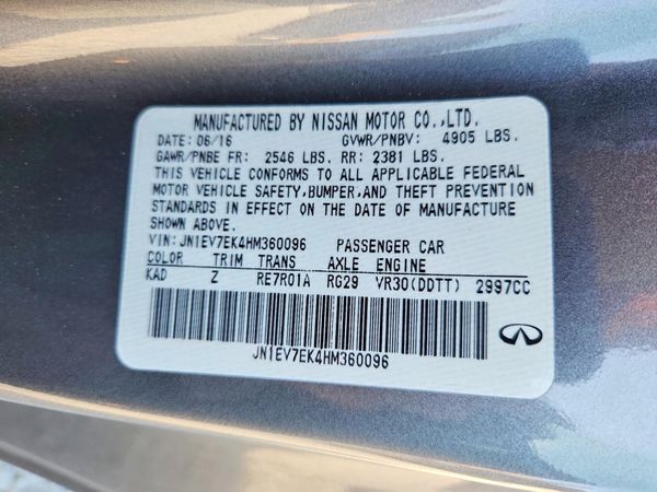 2017 INFINITI Q60