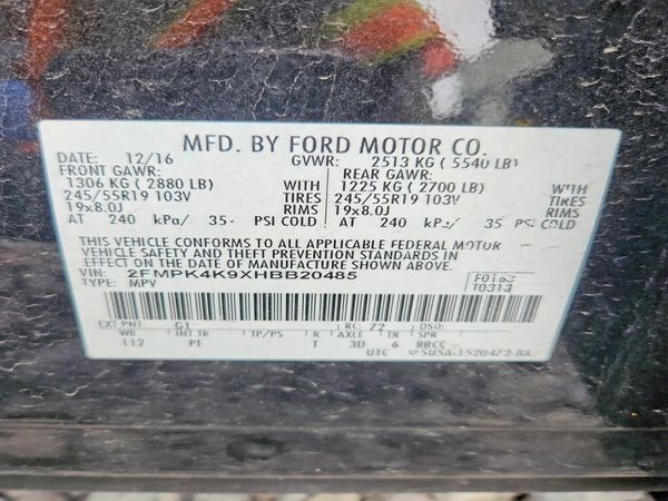 2017 FORD EDGE Titanium