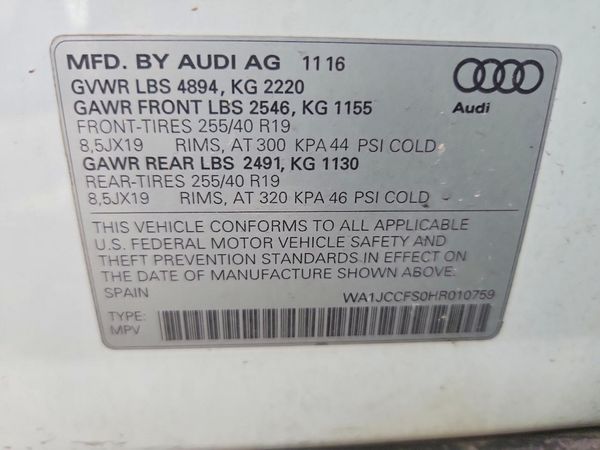 2017 AUDI Q3 quattro Premium Plus