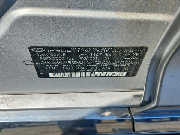 2016 HYUNDAI SONATA