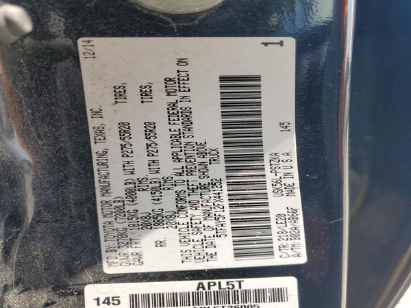 2015 TOYOTA TUNDRA Platinum Grade