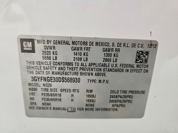 2013 CADILLAC SRX Luxury