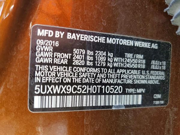 2017 BMW X3