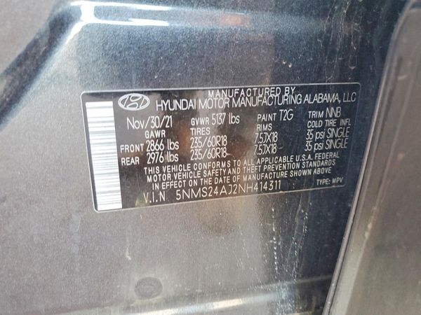 2022 HYUNDAI SANTA FE SEL
