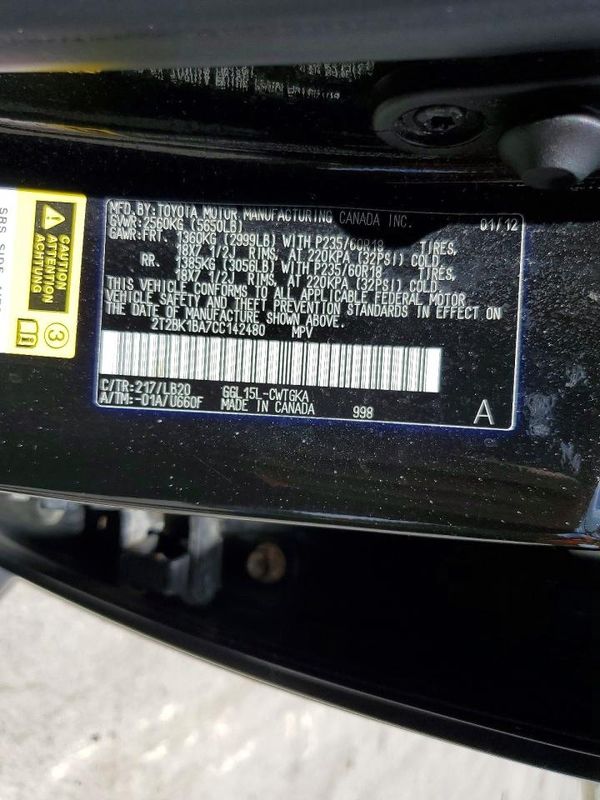 2012 LEXUS RX 350