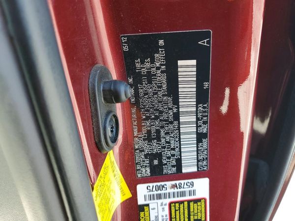2012 TOYOTA SIENNA