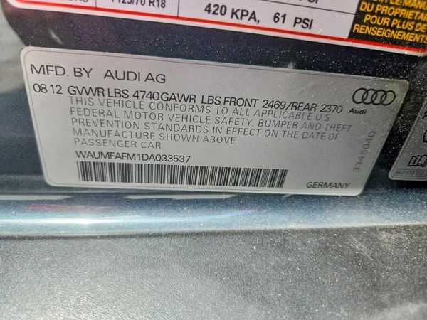 2013 AUDI A3 quattro Premium Plus