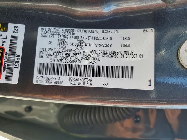 2016 TOYOTA TUNDRA