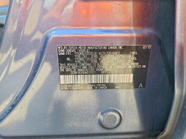 2013 TOYOTA RAV4 Standard