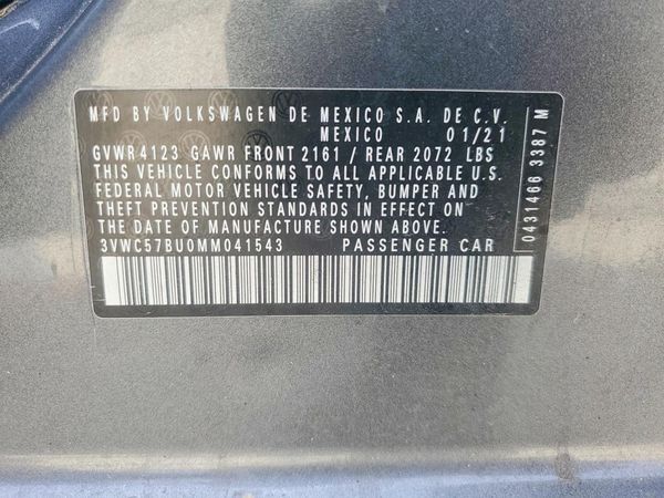 2021 VOLKSWAGEN JETTA