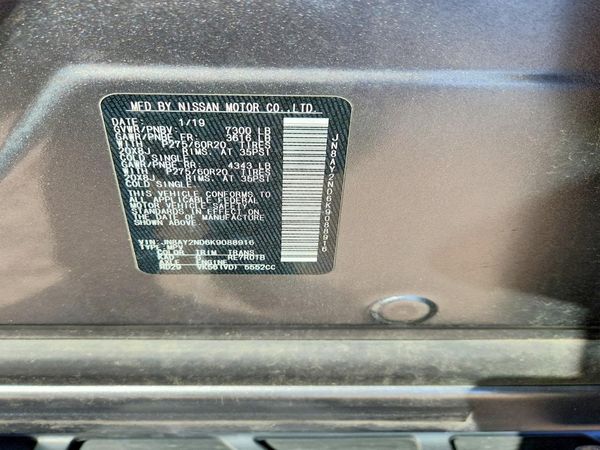 2019 NISSAN ARMADA