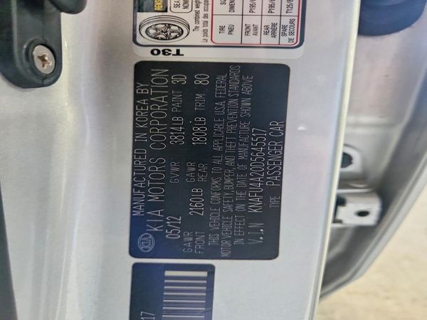 2013 KIA FORTE EX
