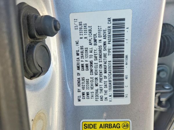 2012 ACURA TL SH-AWD ADV