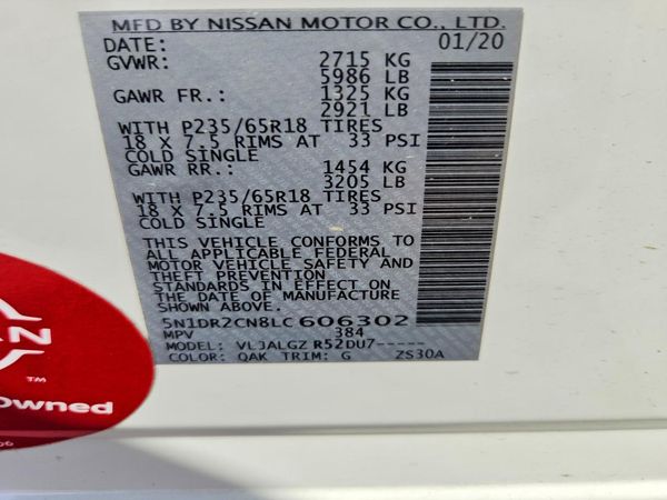 2020 NISSAN PATHFINDER