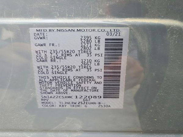 2021 NISSAN MURANO SL