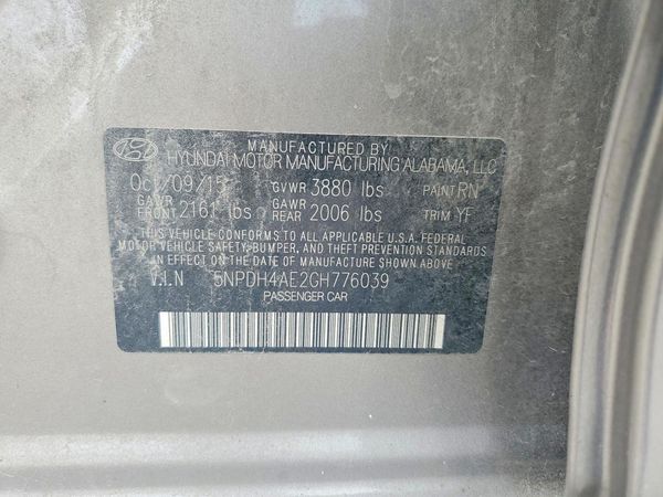 2016 HYUNDAI ELANTRA