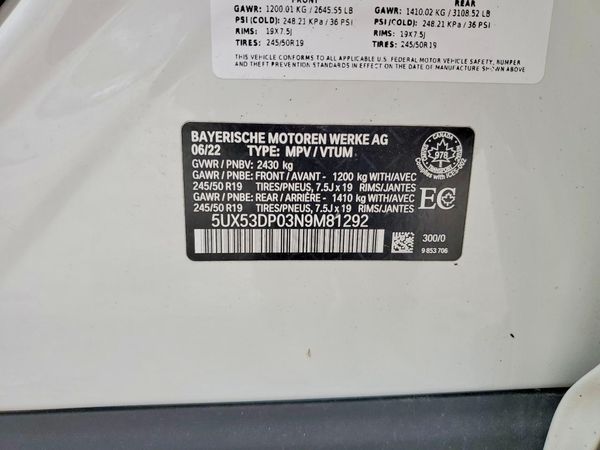 2022 BMW X3 xDrive30i
