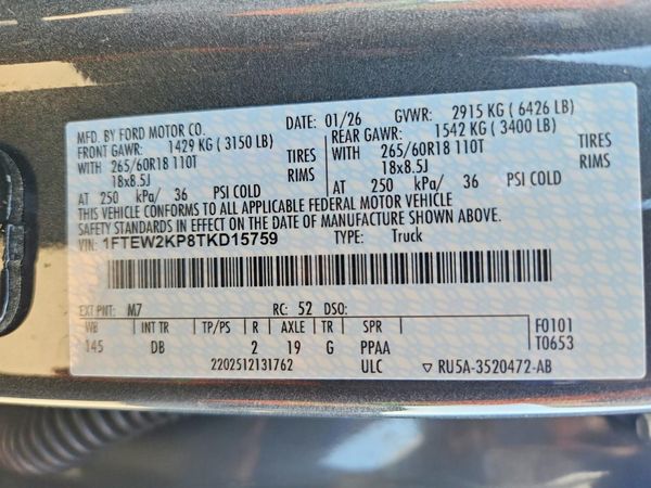 2026 FORD F150