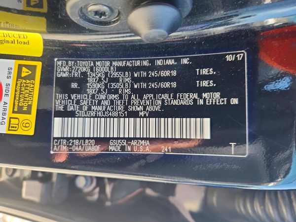 2018 TOYOTA HIGHLANDER