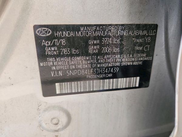 2018 HYUNDAI ELANTRA