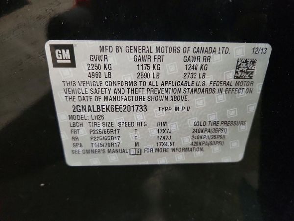 2014 CHEVROLET EQUINOX 1LT