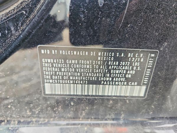 2019 VOLKSWAGEN JETTA