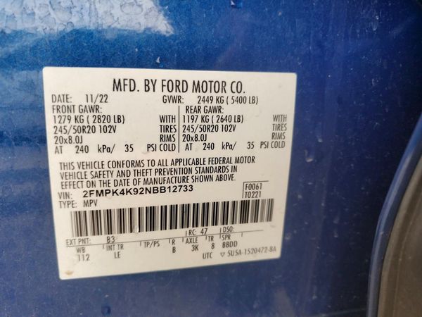 2022 FORD EDGE