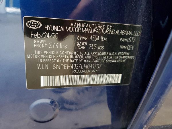 2020 HYUNDAI SONATA Limited