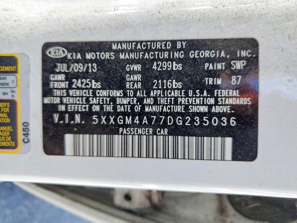2013 KIA OPTIMA LX