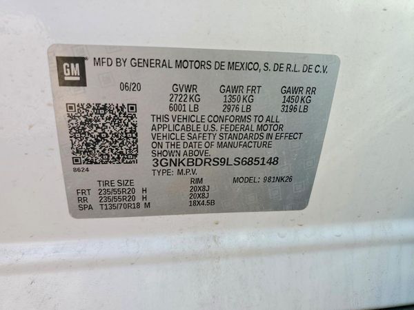 2020 CHEVROLET BLAZER 3LT