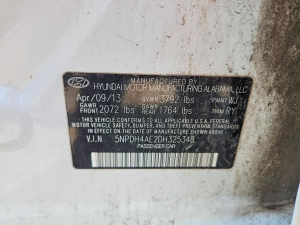 2013 HYUNDAI ELANTRA