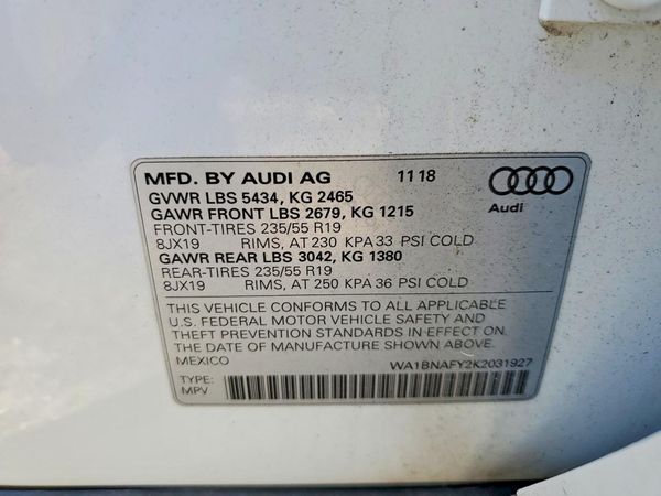 2019 AUDI Q5