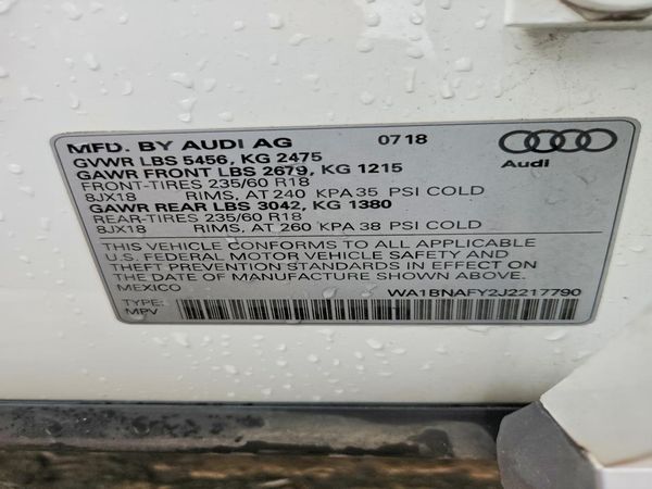2018 AUDI Q5 quattro Premium Plus