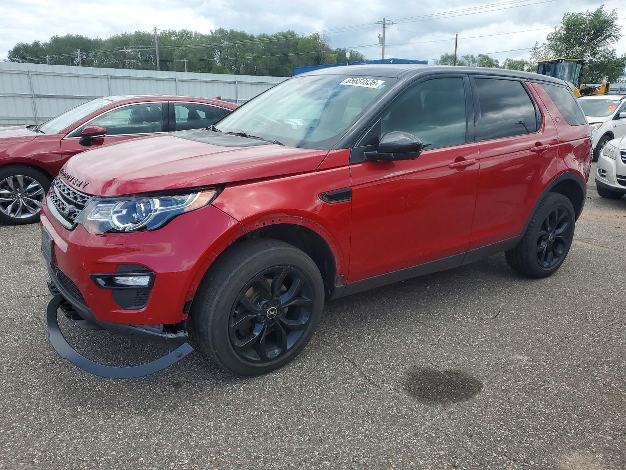 2015 LAND ROVER DISCOVERY HSE LUX — Front 3/4