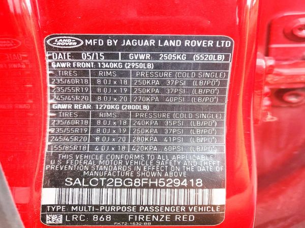 2015 LAND ROVER DISCOVERY HSE LUX — VINS