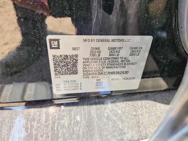 2017 CHEVROLET TAHOE