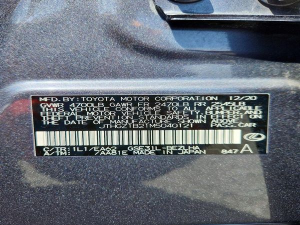 2021 LEXUS IS 350 F Sport