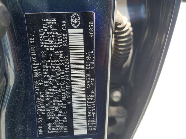 2015 TOYOTA CAMRY