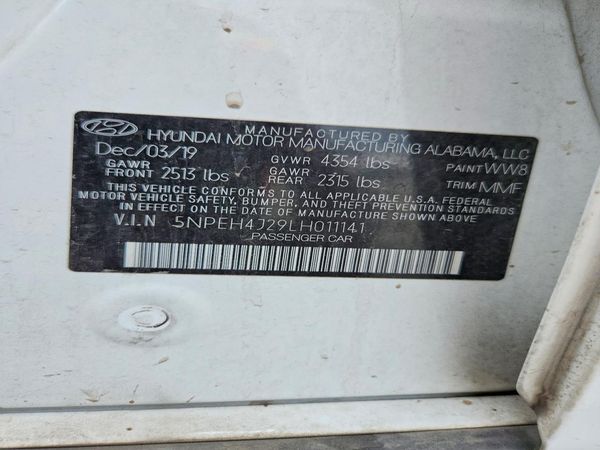2020 HYUNDAI SONATA Limited