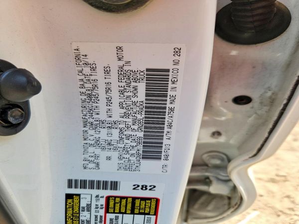 2015 TOYOTA TACOMA Delux Grade